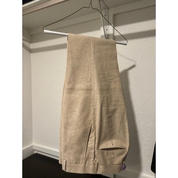 Jos. A. Bank Slim Fit Linen Blend Suit Set size 40 regular/ pants 32by30 - Picture 7 of 13